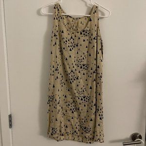 Mociun Printed Linen Sleeveless Dress